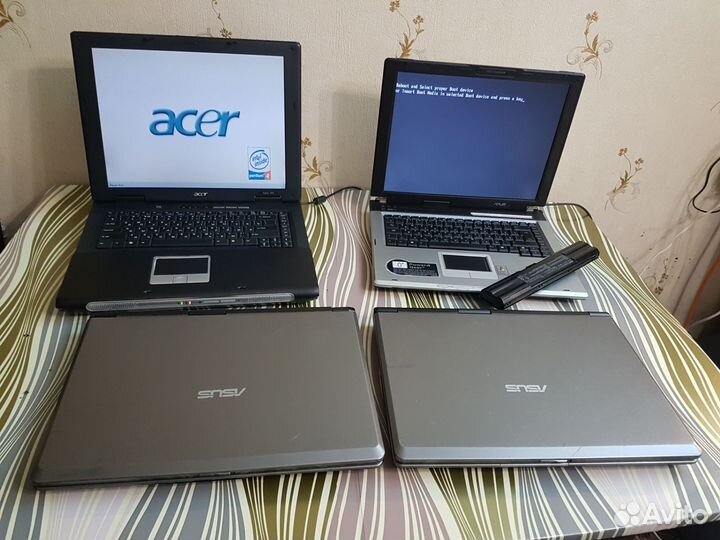 3 шт asus, 1шт,аcer Все рабочие