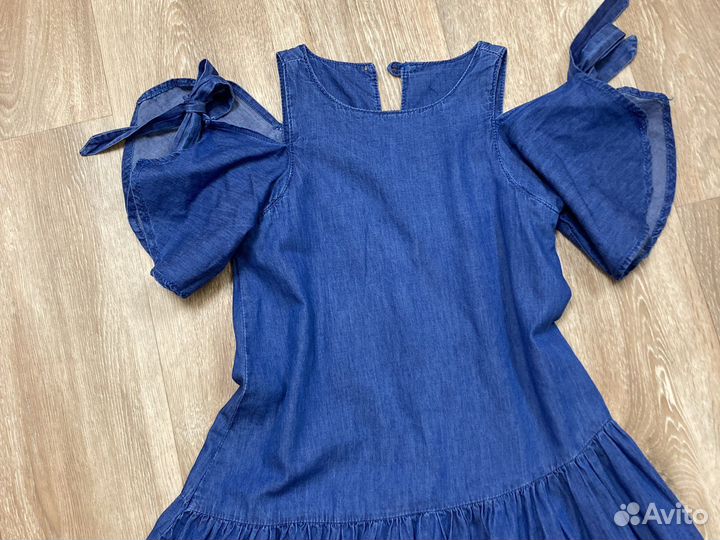Платье джинсовое р.128