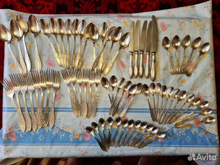 Мельхиоровые столовые приборы