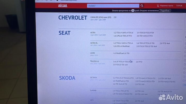 Амортизаторы задние Jetta