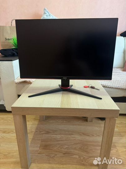 AOC 23.8 Манитор 24G2SAE/вк Чёрно-красный