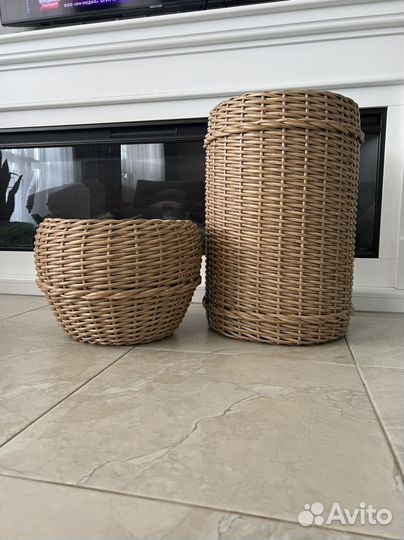 Кашпо из ротанга