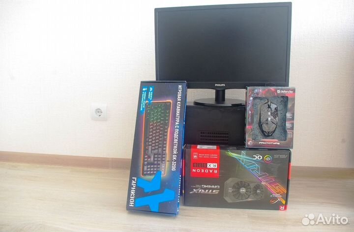 Игровой комп. Intel Core i5,16Gb,RX578, 22”
