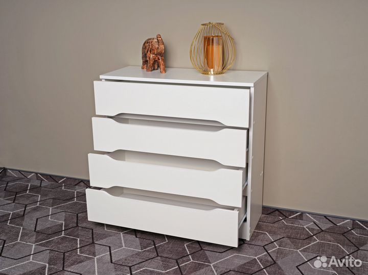 Комод Валенсия 4 ящика с вырезной ручкой