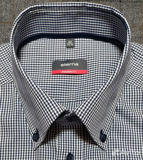 Рубашка Eterna, кор. рук., Modern, в.40 (15,75), M