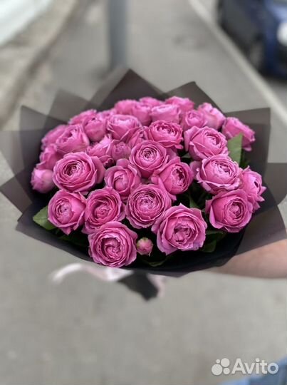 Розы кустовые пионовидные