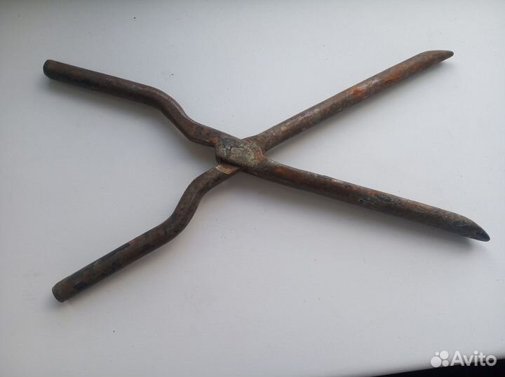 Щипцы для завивки волос металлические антикварные