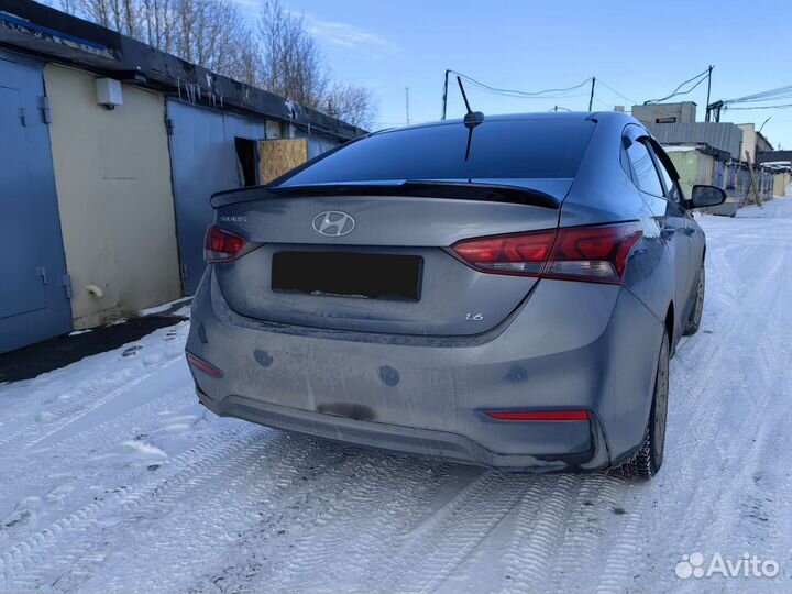 Hyundai Solaris 2 спойлер М-стиль