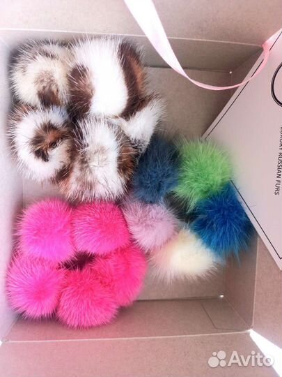 Набор норковых резинок для волос