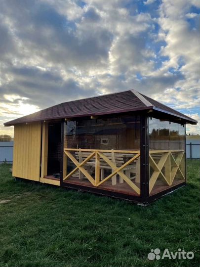 Мягкие окна для беседки