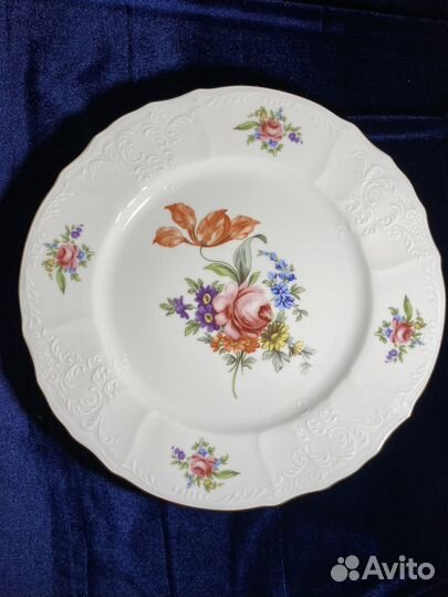 Тарелки Чехия 25 см 6 шт