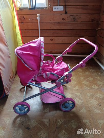 Игрушечная детская коляска