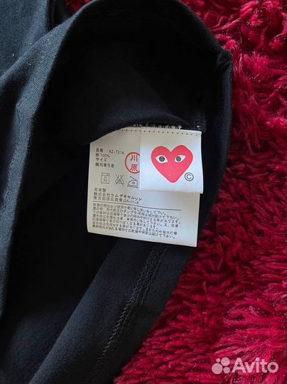 Лонгслив Play Comme des Garcons черный