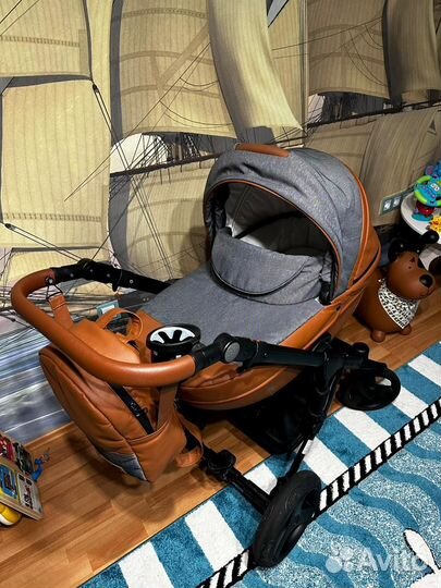 Коляска verdi orion 3 в 1 эко кожа