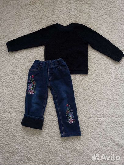 Вещи пакетом на девочку 87-92 размер