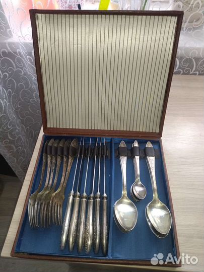 Набор столовых приборов мельхиор СССР