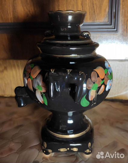 Самовар керамический, декор