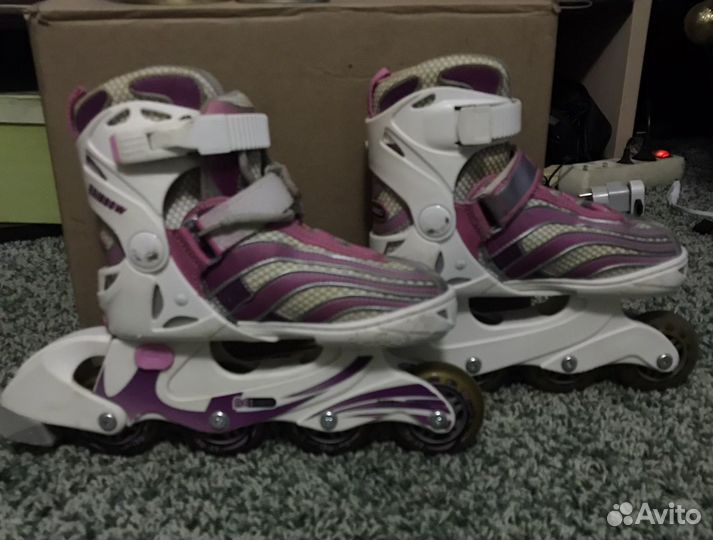 Ролики с сумкой и защитой для коленей и рук