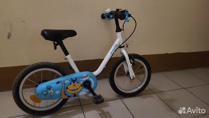 Детский велосипед 14 дюймов B'twin для девочки