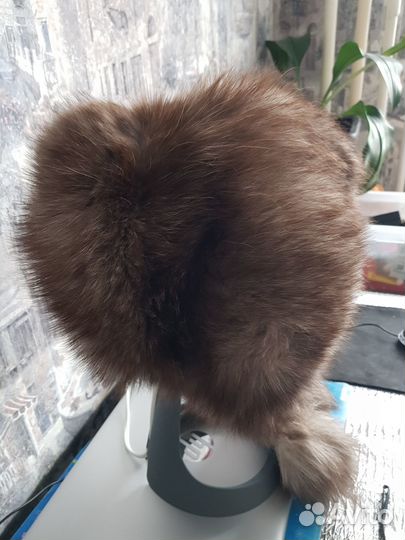 Детская меховая шапка из песца