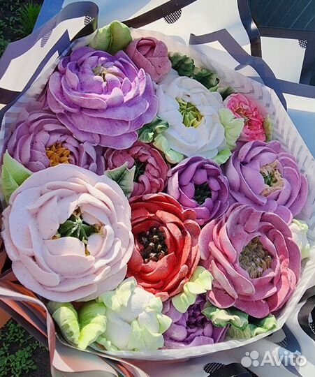 Букеты из зефира. Зефир, подарки, цветы