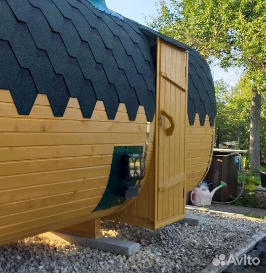 Баня бочка квадро для дачи под ключ