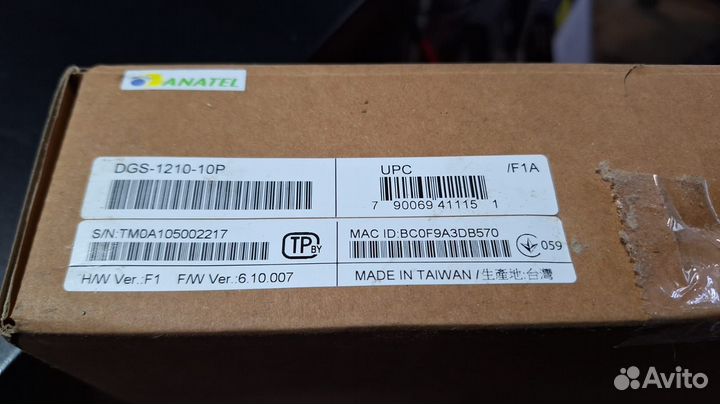 Коммутатор D-Link DGS 1210-10P F1A