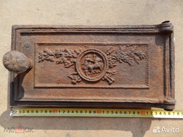 Старинная, красивая печная дверца Российская Импер
