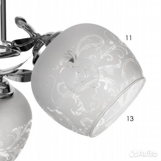 Люстра 2779/3 E27 40Вт хром 50х50х24 см