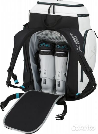 Рюкзак горнолыжный для вещей head Rebels Racing Backpack L 90 l Black/White/Speed Blue (383034)