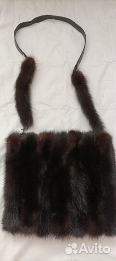 Сумка - муфта женская. Норковая