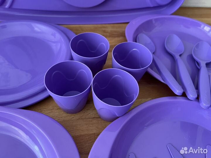 Набор посуды для пикника 34 предмета