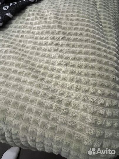 Плед покрывало 200 220 велюр плюшевый