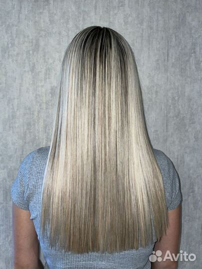 Кератиновое выпрямление волос