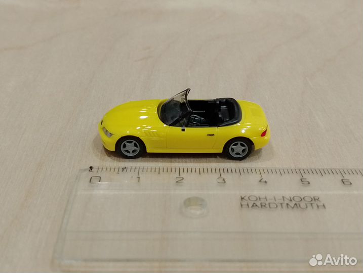 A25) BMW Z3 E36/7 (1995-2002) Cabrio, жёлтый