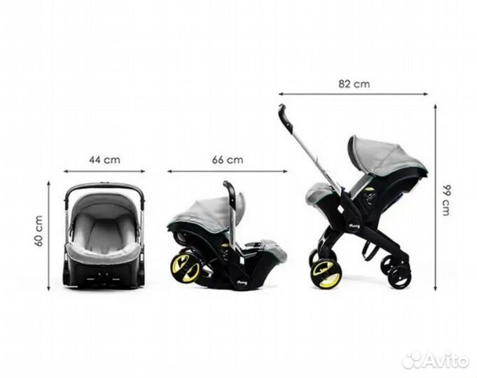 Коляска автолюлька 4 в 1 Фофо
