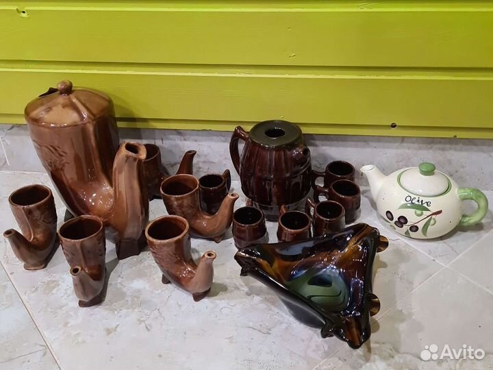 Сервизы,пепельница, посуда СССР