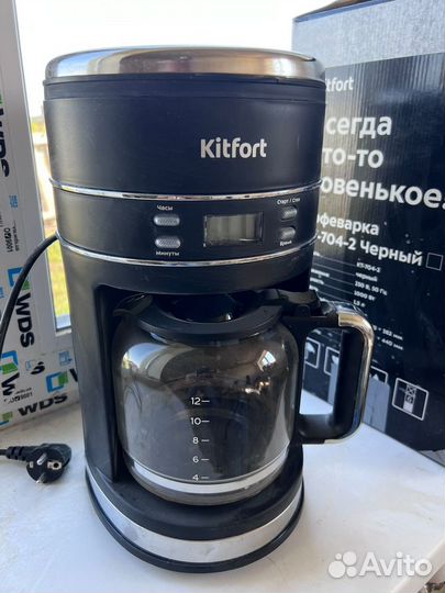 Кофеварка капельного типа kitfort kt-704-2