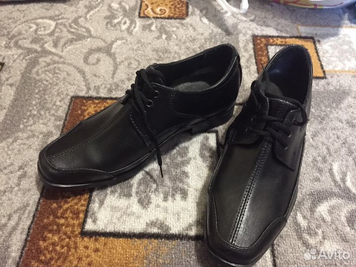Туфли школьные 35р кожа