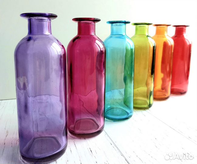 Ваза цветное стекло 16 см