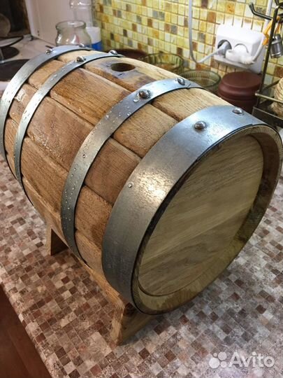 Бочка дубовая 5л подготовленная