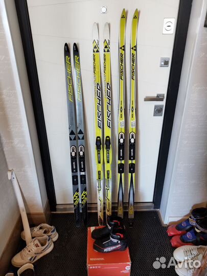 Лыжи беговые Fischer коньковые 140 150 170 180