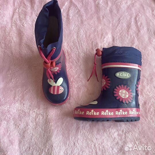 Резиновые сапоги на девочку 23
