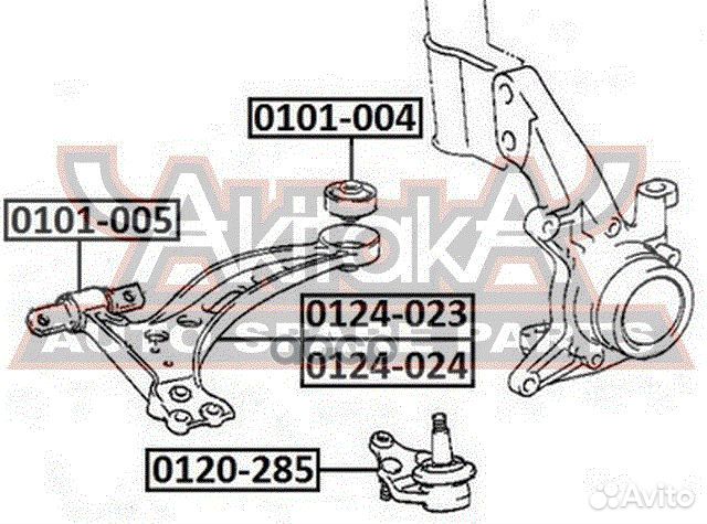 Сайлентблок рычага подвески задний перед прав