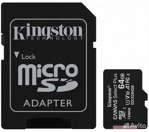 Карта памяти Kingston microsdxc Canvas Select Plus