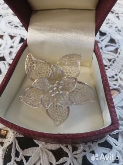 Серебряное кольцо ручной работы