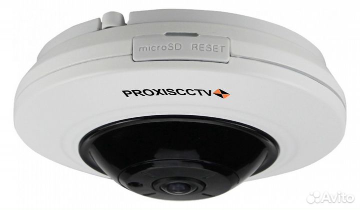 Fisheye IP видеокамера, 4.0Мп, Wi-Fi, SD