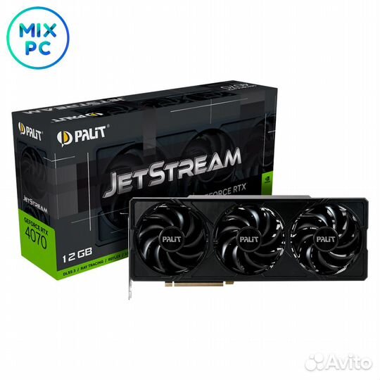 Видеокарта RTX4070 12Gb Palit jetstream NED4070019