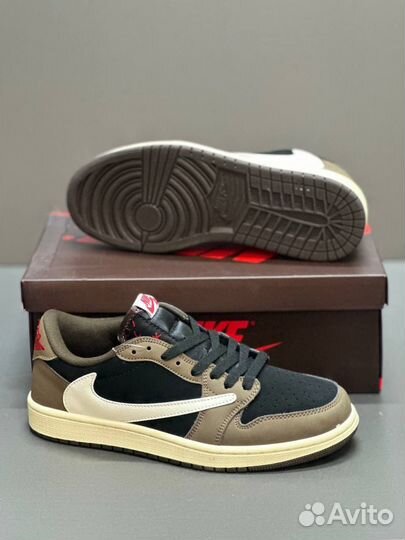 Кроссовки nike air jordan 1 low travis scott