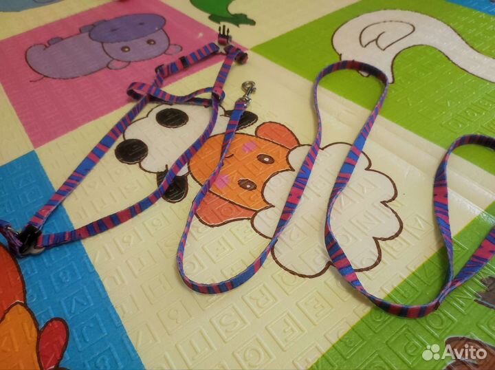 Поводок с шлейкой для кота/собаки